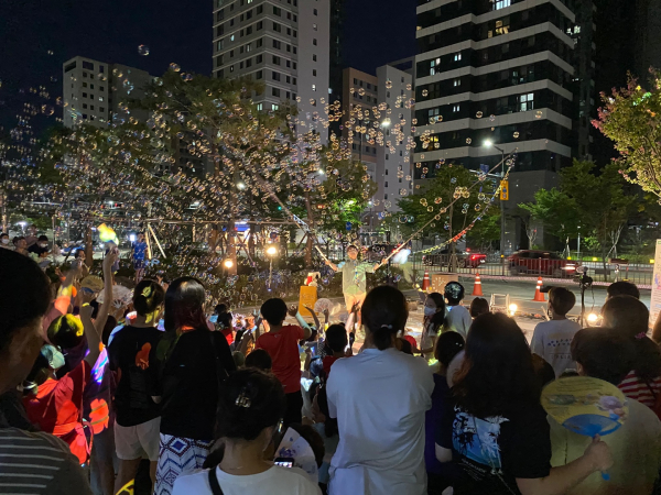 나성동주민총회 야외버블쇼 부대행사