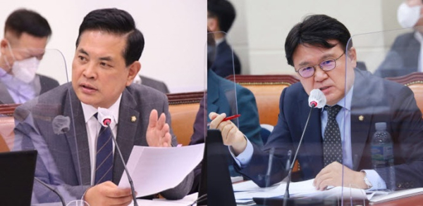 (왼쪽부터)더불어민주당 박영순, 황운하 의원