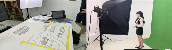 (왼쪽, 오른쪽) 온라인 방과후 콘텐츠 제작