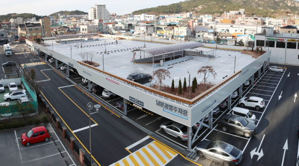 태안 남문공영주차장 전경.