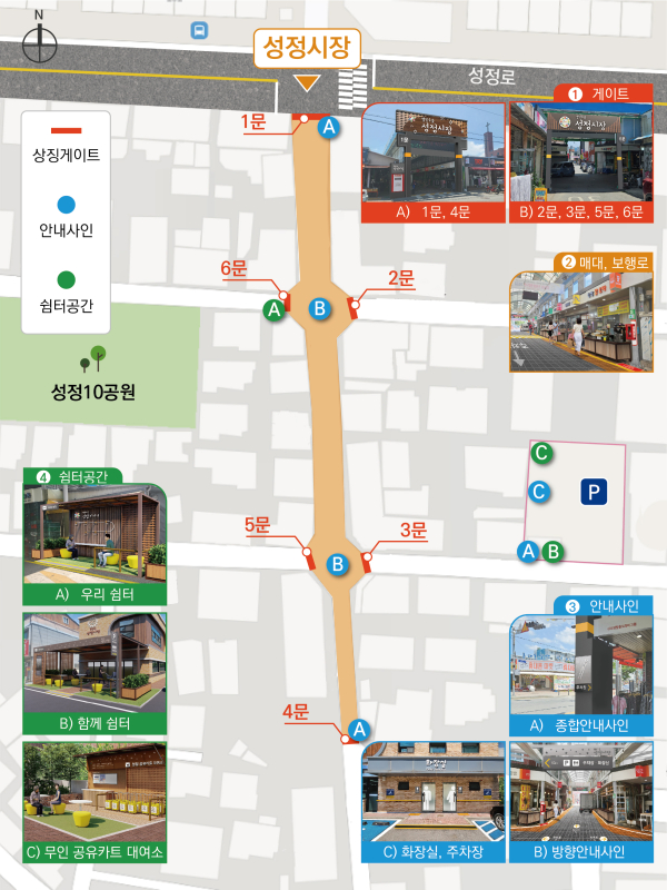 천안 별빛우물 성정시장 개선사업 마스터플랜/천안시 제공