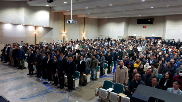 민주당 황운하 의원 출판기념회 모습