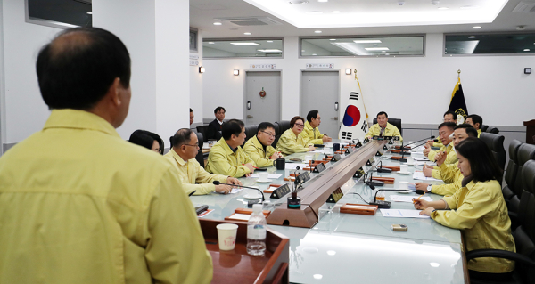 서산시의회, 서령버스 운행중단에 따른 긴급 회의 진행 모습