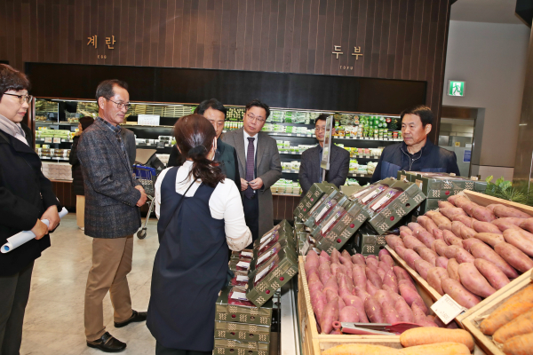 명품고구마 '당진호풍' 판매 모습