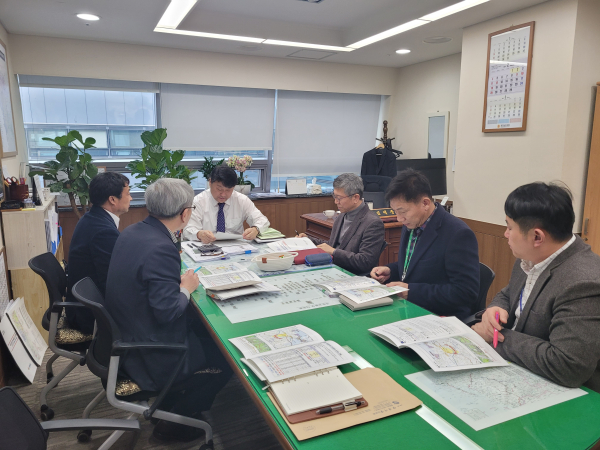 국도 32호(정미~송악) 우회도로’ 6차 국도.국지도 계획 반영 충남도에 강력 건의 모습