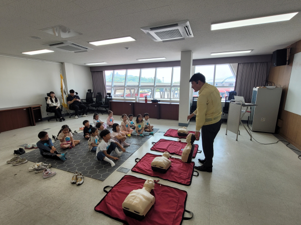 어린이 교통안전체험 교육 실시 모습