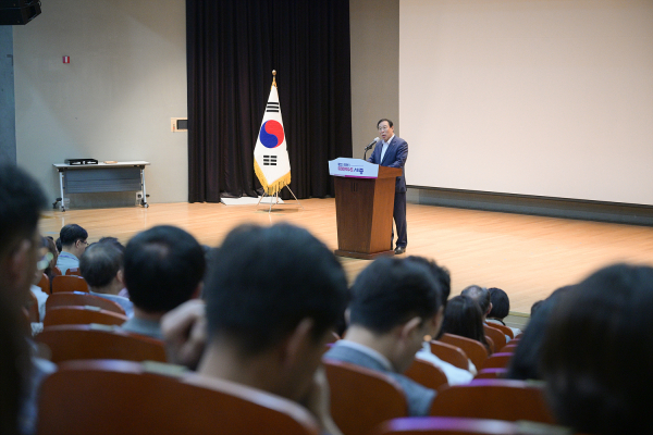 최민호 시장, 6월 직원소통의날 진행 모습