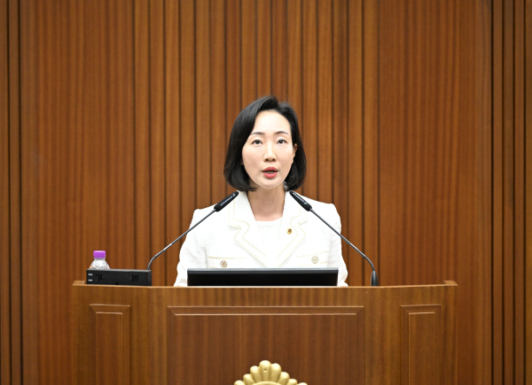5분 발언하는 김효숙 세종시의원