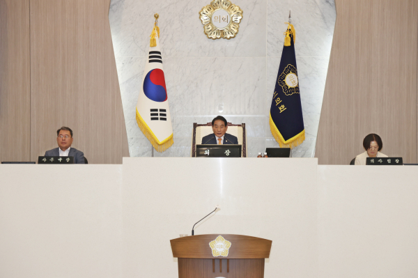 당진시의회, 제110회 제1차 정례회 폐회식 모습