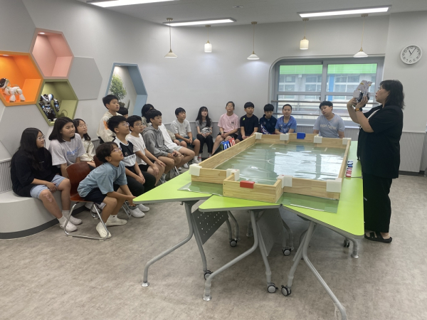 청양 정산초서 SW캠프 진행 모습