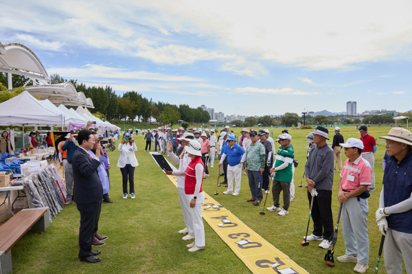 2024 아산시 협회장배 파크골프 대회 개최 모습