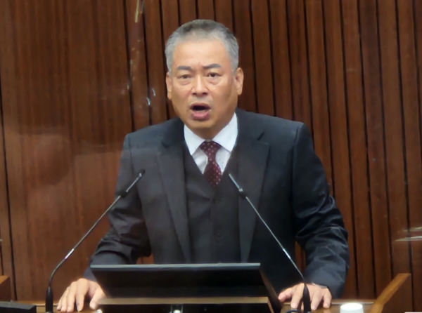 5분 발언하는 김광운 세종시의회 의원