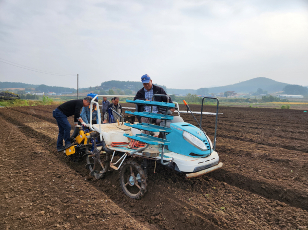 지난 28일 원북면 양산리에서 열린 평가회 모습.