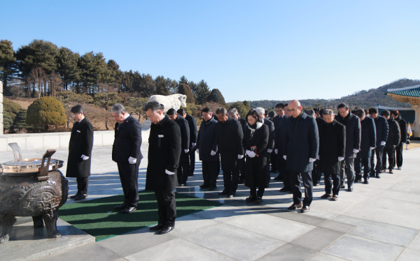 신년 참배 모습