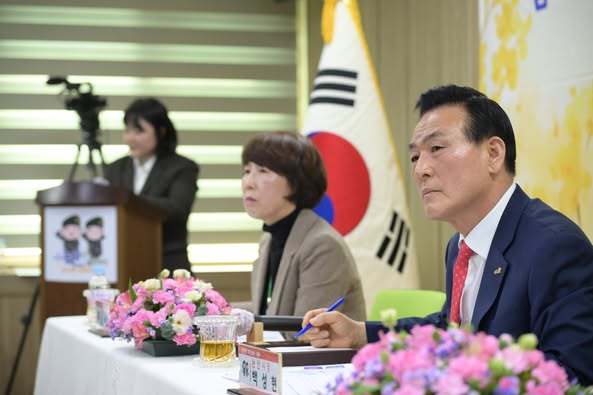 백성현 논산시장 은진면 방문 모습