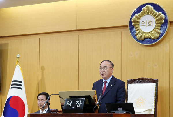 서산시의회, 제304회 임시회 개회식 모습