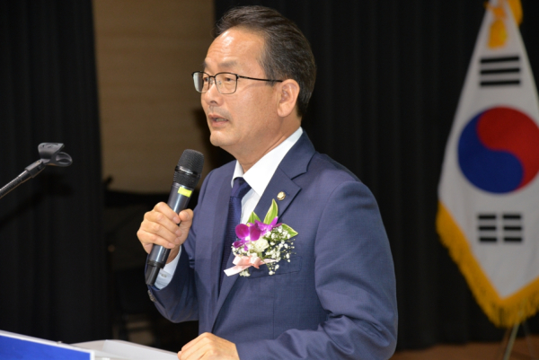 축사하는 강준현 국회의원