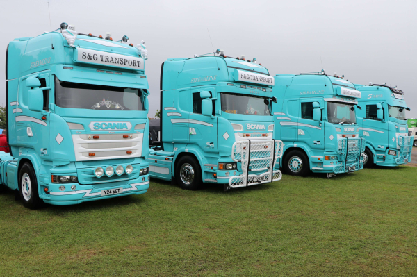 한국타이어 후원 영국 데본 트럭쇼(Devon Truck Show) 행사 장면