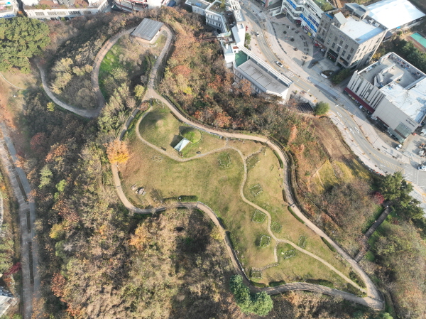 한솔동 고분군 전경