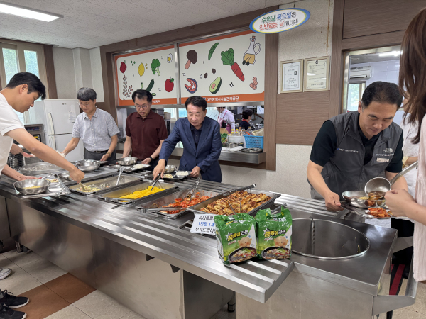 꿈돌이 라면 시식행사 모습