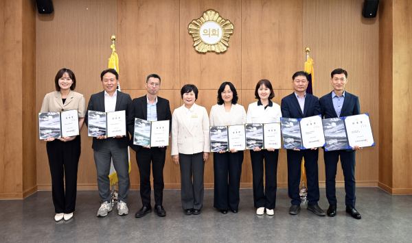 사령장 교부 모습