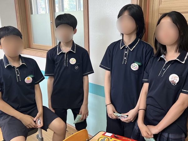 대전둔원중 고운말 쓰기 캠페인 '고운말 지킴이'