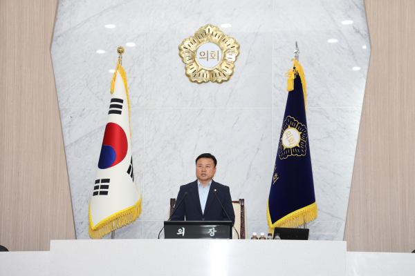 당진시의회, 제121회 임시회 개회식 모습