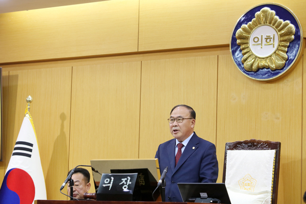 서산시의회, 제307회 임시회 폐회식 모습