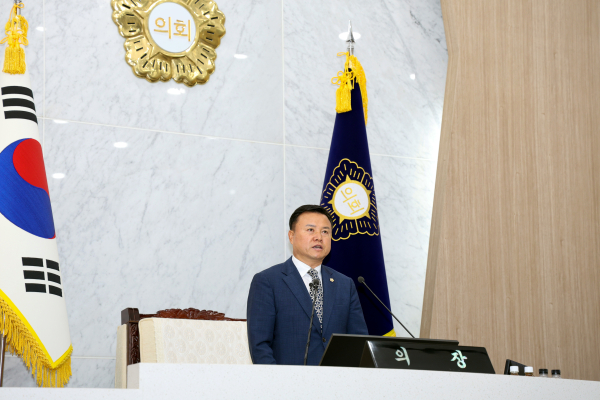 당진시의회 제122회 임시회 제1차 본회의 개최 모습