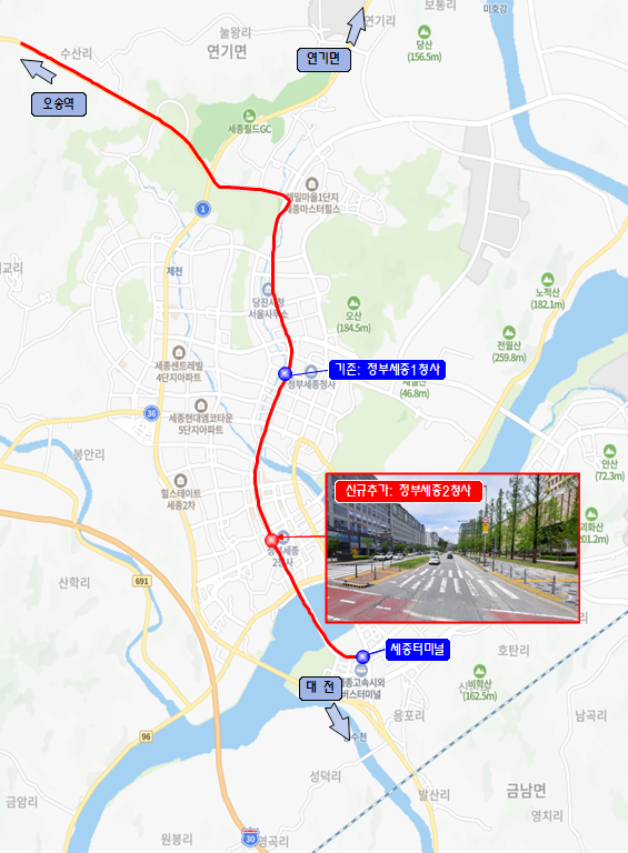 고속버스 위치도