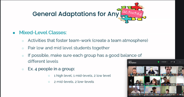 2025년 하반기 신규 및 저경력 원어민 영어보조교사 온라인 직무연수 운영 모습