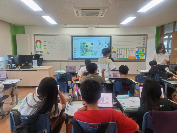 행복수업 진행 모습