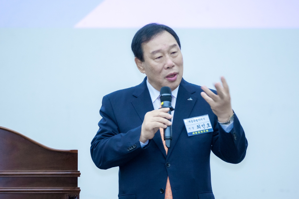 최민호 시장, 국정운영계획 및 시정방향 공유 간담회 진행 모습