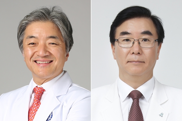 (왼쪽부터) 연세대 김병극 교수와 한양대 김승현 교수