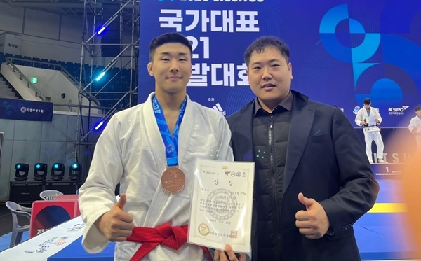 주짓수 대전대표 이지섭 선수와 김동현 감독