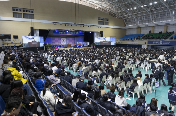 상명대 천안캠퍼스, 2026학년도 입학식 개최 모습