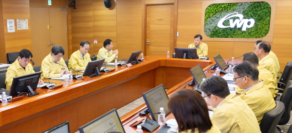 3일 충남 태안 본사에서 이정복 사장 주재로 ‘중동정세 관련 상황 점검 회의’를 개최했다