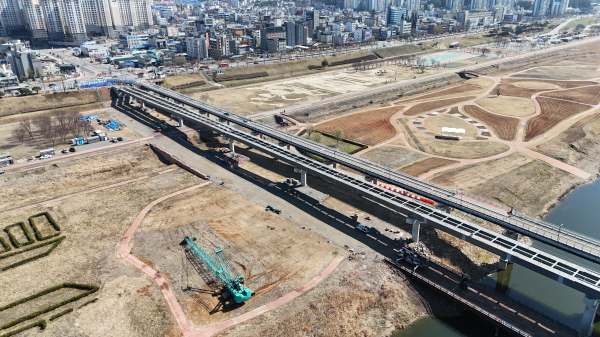 제2금강교 현장 모습