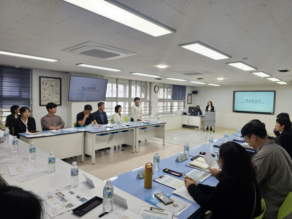 동대전초등학교에서 진행된 학교공간혁신 꿈키움터 1차 워크숍 운영 모습